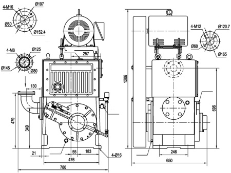 Плунжерный вакуумный насос Н-70G(В)